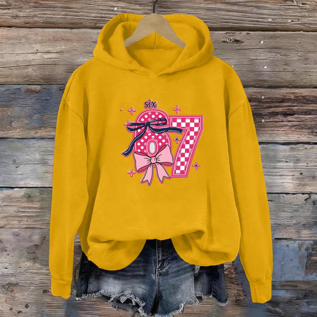 Women's Fashion Daily Versatile Casual Sweatshirts Long Sleeve Hooded Top Sweatshirts