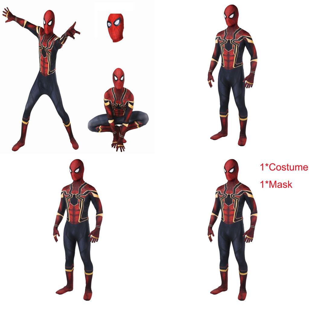 Spider-man Homecoming Iron Spiderman Suit Superhero Costume For Kids And Adults