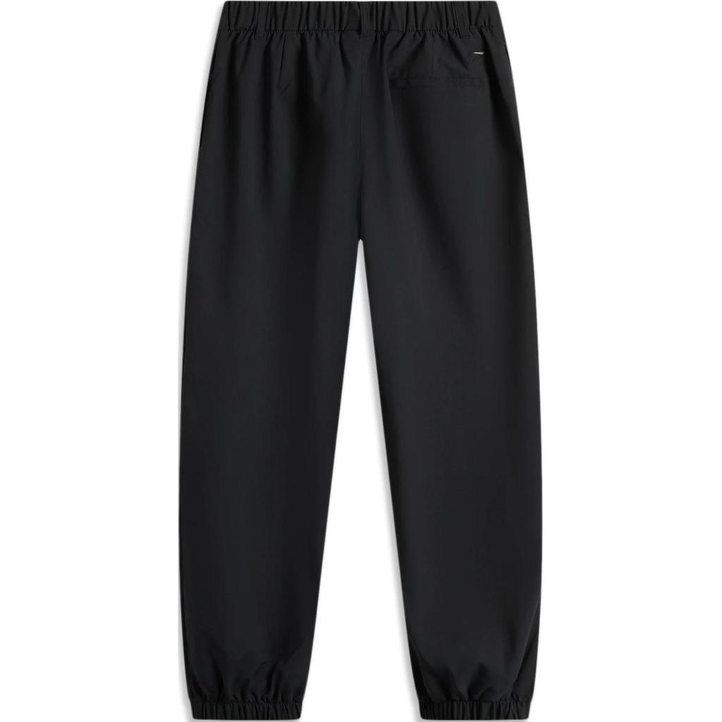 Li Ning Comfortable Casual Loose Fit Solid Color Simple Sports Long Pants Women Bottoms Black AYKU364-2