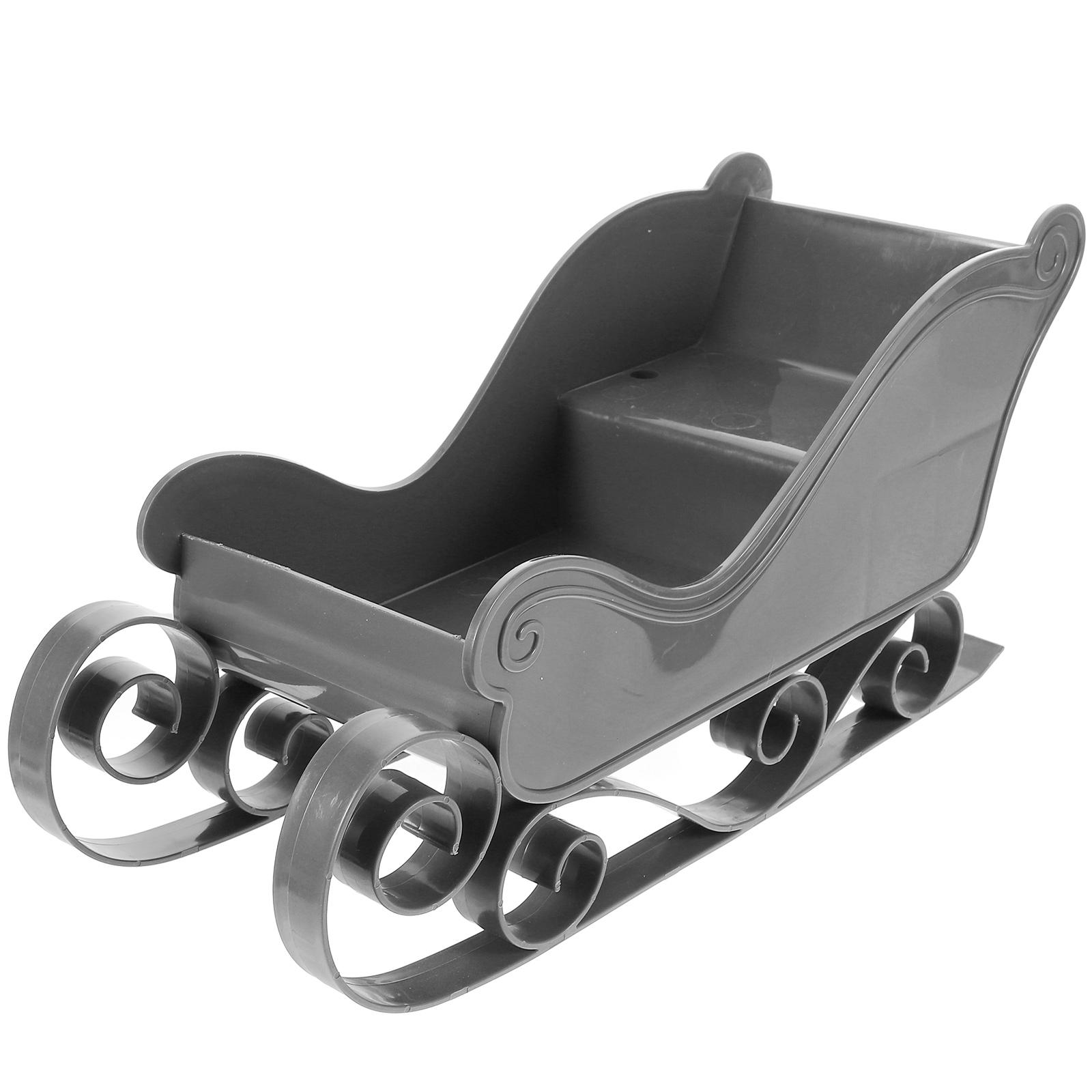 

Рождественские сани настольное рождественское украшение подарок настольный орнамент украшение пластик серый