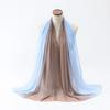 Chiffon Ethnic Style Scarf Long Islamic Turban Elegant Wraps Shawl  Daily