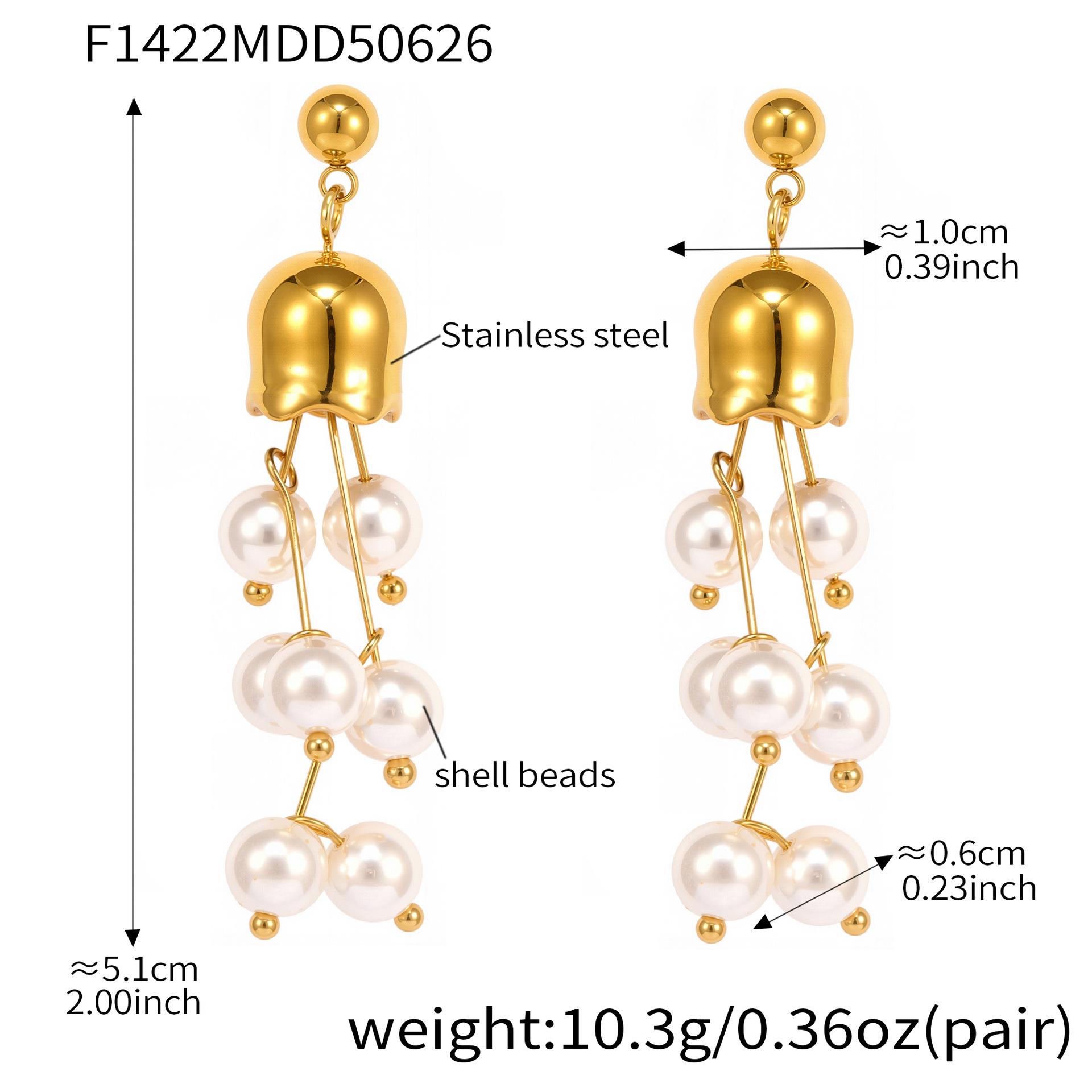 Qiongyao Aventurine Tassel Grape Earrings - Fresh Design, Stainless Steel