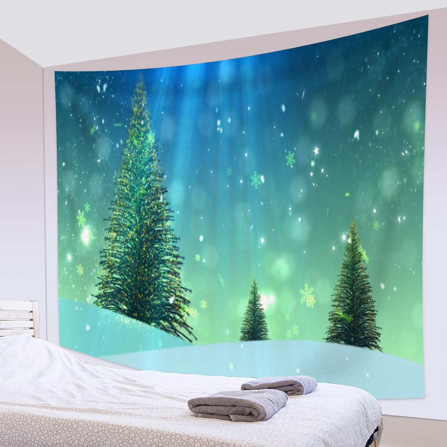 Рождественские элементы Рождественские элементы Олени Снег Звезда Настенный гобелен Декор — фото 13