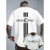 Evropské velikosti Pánské Tričko s potiskem - Volný střih Oversized Streetwear Letní tričko z měkké polyesterové tkaniny, Ležérní košile s kulatým výstřihem a krátkým rukávem