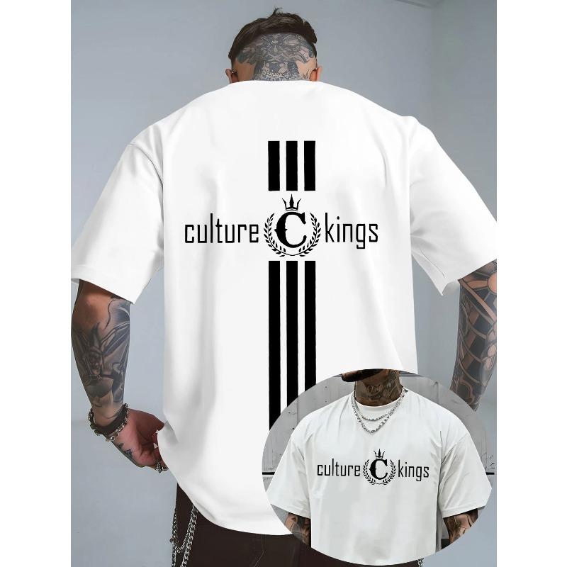 Evropské velikosti Pánské Tričko s potiskem - Volný střih Oversized Streetwear Letní tričko z měkké polyesterové tkaniny, Ležérní košile s kulatým výstřihem a krátkým rukávem