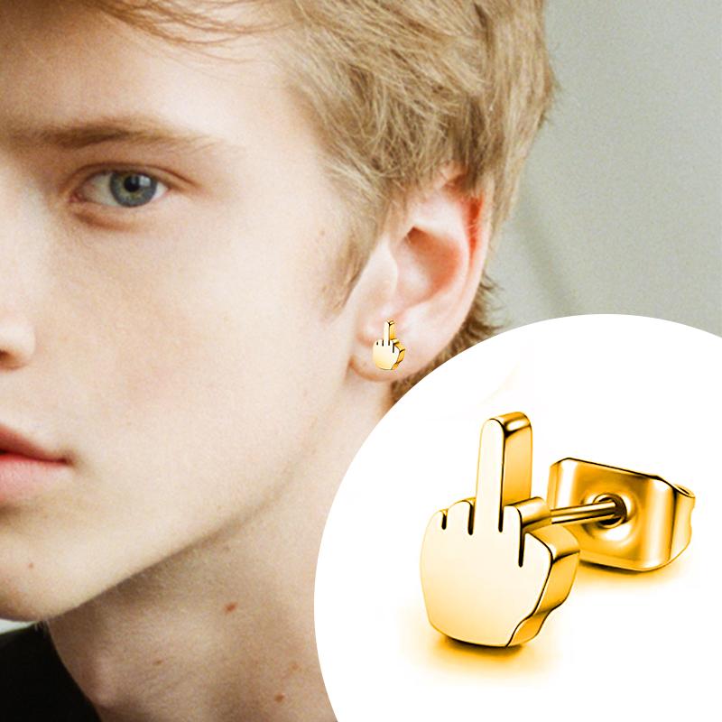 Punk Bow Contrast Style Earrings, Unisex, Earrings With A Personalized And Trendy Style, Niche Earrings