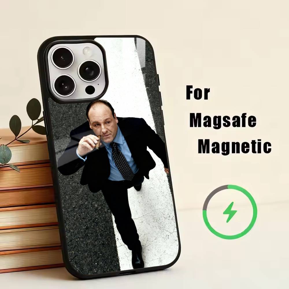 The Tony Soprano-JG Phone Case For iPhone17,16,15,14,13,12,11 Plus,Pro Magnetic For Magsafe Wireless Charging