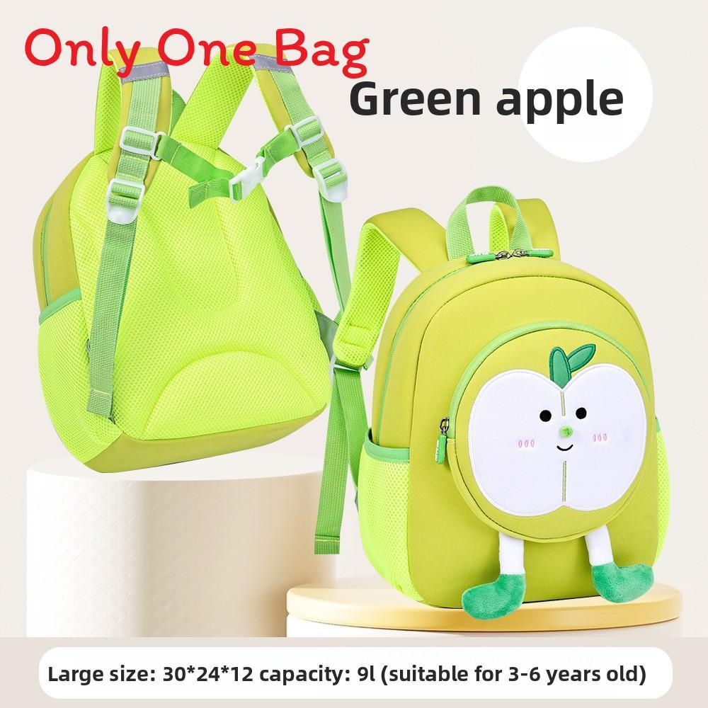 Kids Backpack With Fruit Embroidery Duffle Bag For School And Travel
