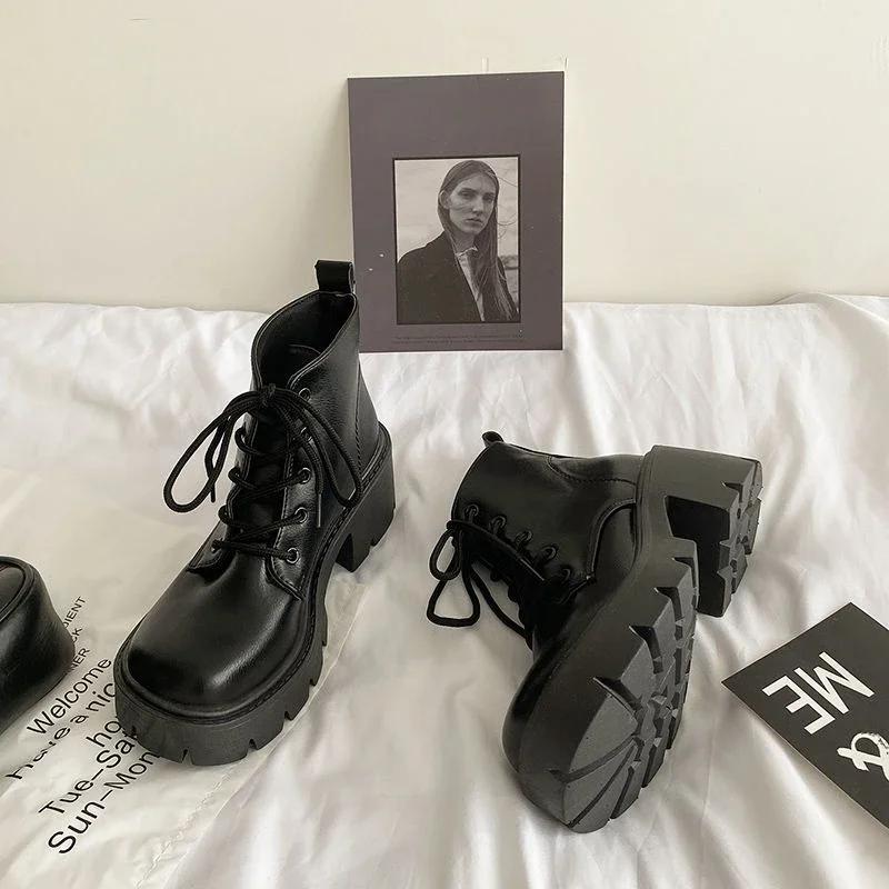 New In Heeled Woman Short Shoes Very High Heels Autumn Booties Winter 2025 Ankle Boots for Women Footwear Trend Boot Sale Pu Y2k