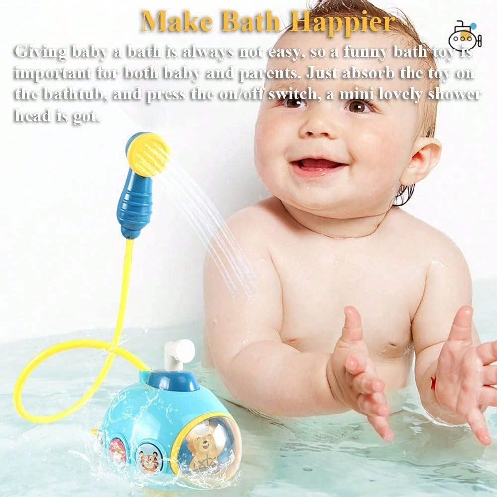 Kids Bath Toys For Kids Electric Submarine Shower Sucker Swimming Toys Spray Water Toys Water Toys Sprinkler Kids Shower Toys