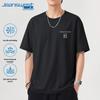 Jeanswest Men's Mesh Breathable Ice Silk Short Sleeve T-Shirt