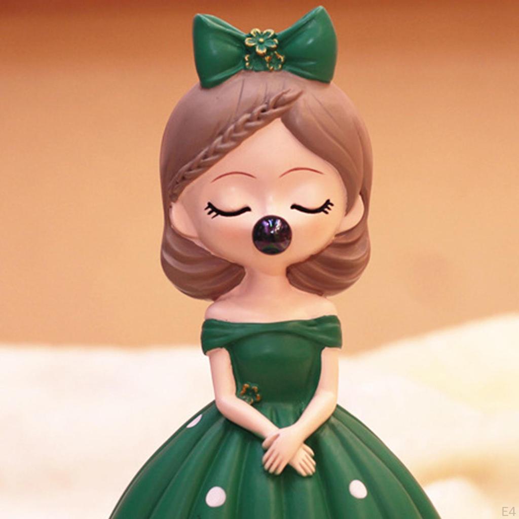 Figurine Statue Collectible Sculpture Cake for Deskp Decorations Birthday Gift