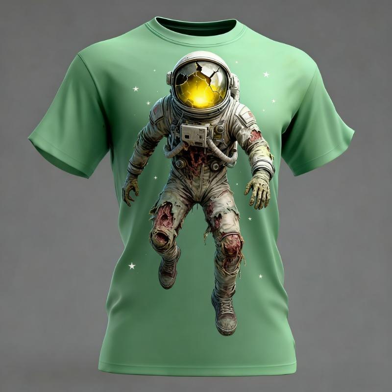 Summer T-shirt Halloween Elements Zombie Horror Party Adult Oversized Women's and Men's
