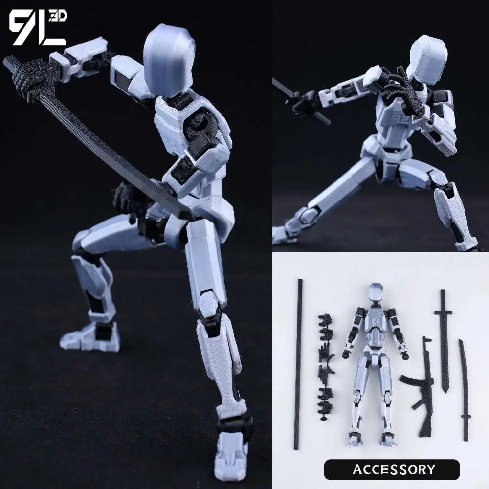 (Assembly Completed) T13 Action Figure Set,Dummy 13 Robot Action Figure, Lucky 13 Collectible Action Figure Articulated