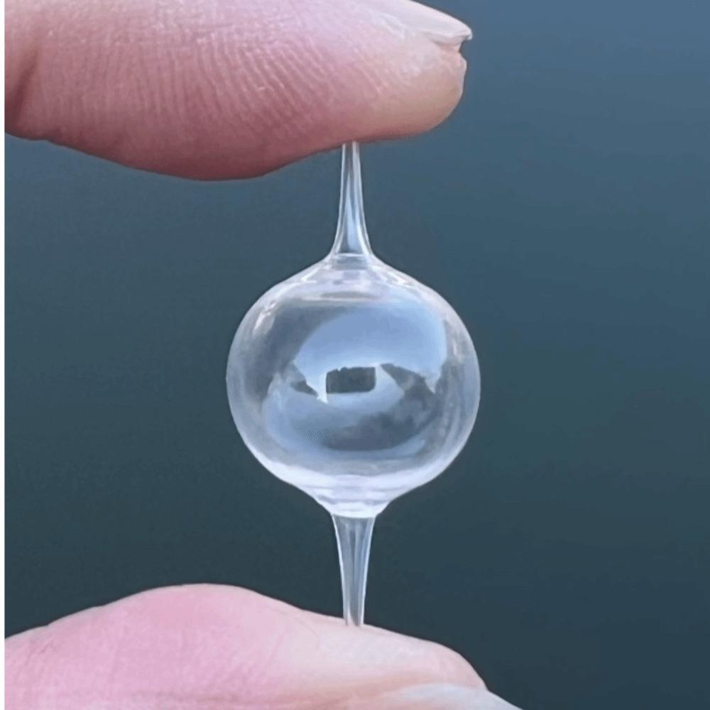2pcs PP Plastic Slip Bobber Clear Surface Strike Indicator Bobber Fishing Float Surface Float