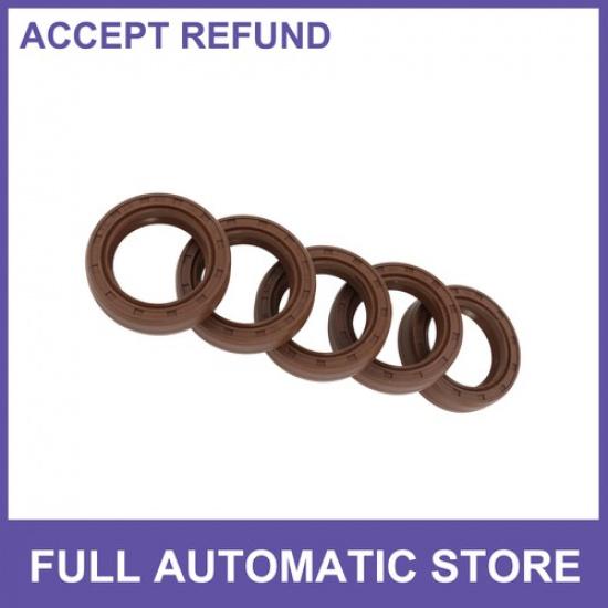 Oil Seal FKM Rubber 28x40x10mm High Pressure Brown 5Pcs