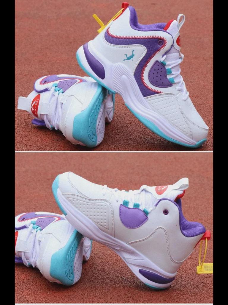 Men's Trendy White High-Top Casual Sports Shoes for Spring & Autumn