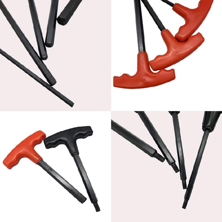 10Pcs Hexagonal Screwdriver Wrench T-shaped Driver Wrench Key Inner Hex Spanner 2-10mm For Repairing Manual Tool