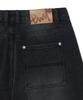 PHYSICAL DEPARTMENT Washed Bermuda Denim Shorts_Black