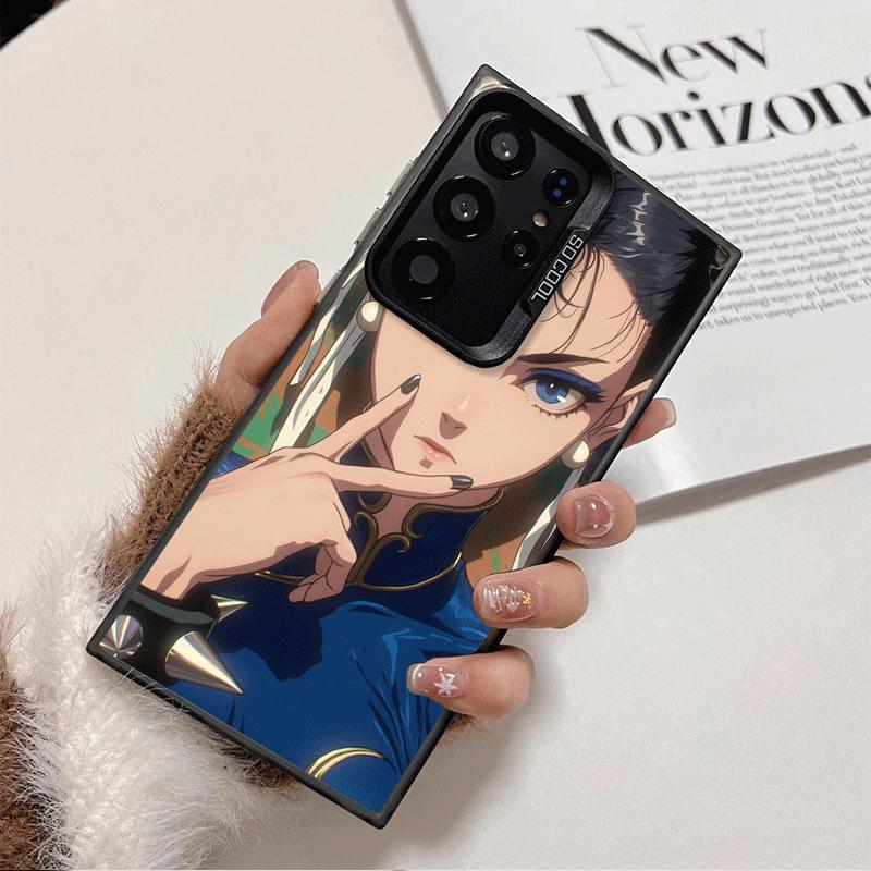 ChunLi S-Street F-FighterS Shockproof Phone Case for Samsung Galaxy S26 Edge S25 Ultra S24 FE S23 Plus S21 Cover Anti Fall Funda