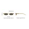 Saint Laurent Logo Design Acetate Irregular Shape Sunglasses Unisex Sunglasses Beige SL557SHADE004