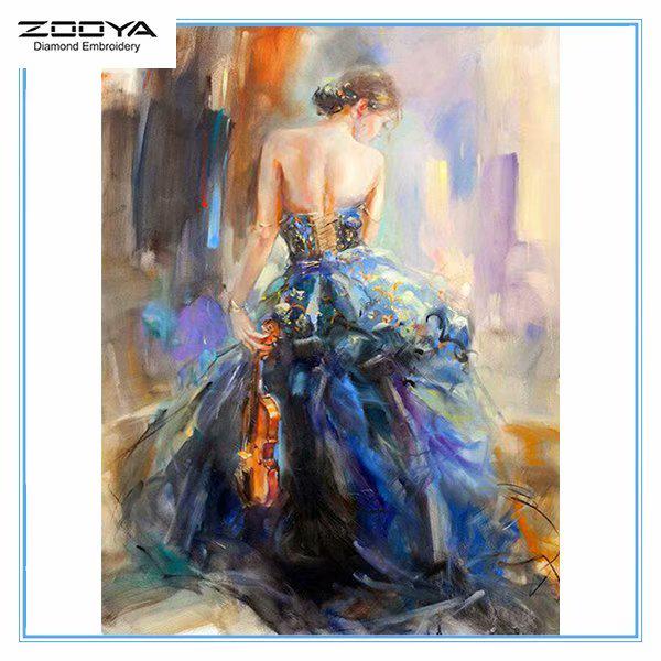 

ZOOYA DIY 5D квадратный горный хрусталь красивая женщина Алмазная вышивка картина вышивка крестом домашний декор