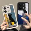 Phone Case for Xiaomi Redmi Note 15 14 13 Pro Plus Black Cat Aesthetic Pattern Shell 12S 11 11S 11T 5G 14S Soft Silicone Funda
