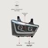 Compatible with Jiefang J7: Modified Dual-Lens LED Headlights with Flowing Turn Signal and Smoked Design