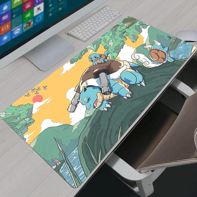 Pokemon Pikachu Mouse Pad Gamer PC Computer Large x XXL Desk mat Keyboard Anime Gaming Accessories Mousepad Carpet
