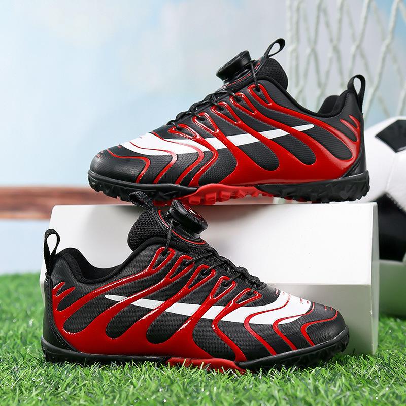Children's football shoes Rotary buckle Boys' student game training shoes Girls' broken nail football shoes
