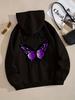 Vintage Butterfly Hoodies Spring Autumn Winter Y2k Streetwear Casual Women Hoodies Sweatshirts Tops Hoodie Sweatshirt