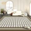 Nordic Style Black and White Carpet Large Area Living Room Decoration Luxury Home Decor Carpets Sofa Table Non-slip Custom Rug