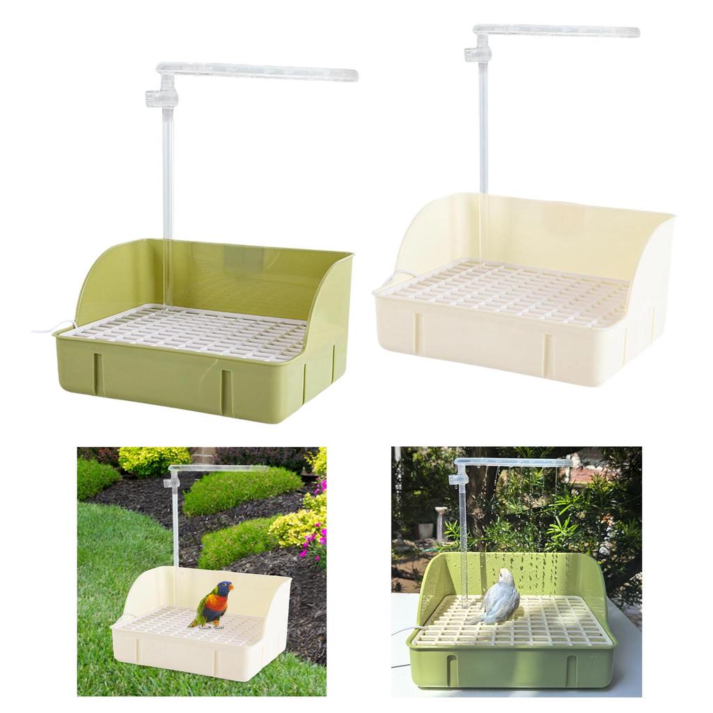 Automatic Bird Bath, Parrot Bath, USB, Electric, Indoor, with Running Water,