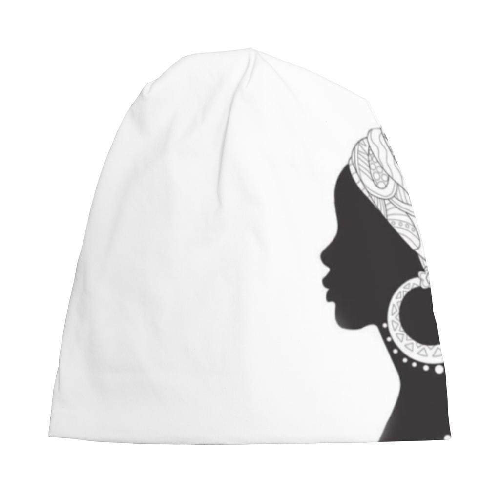 African Women'S Art Beanie Hat - Soft Lightweight Fabric With Intricate Cultural Patterns, Unisex Casual Skull Cap For Men & Wom