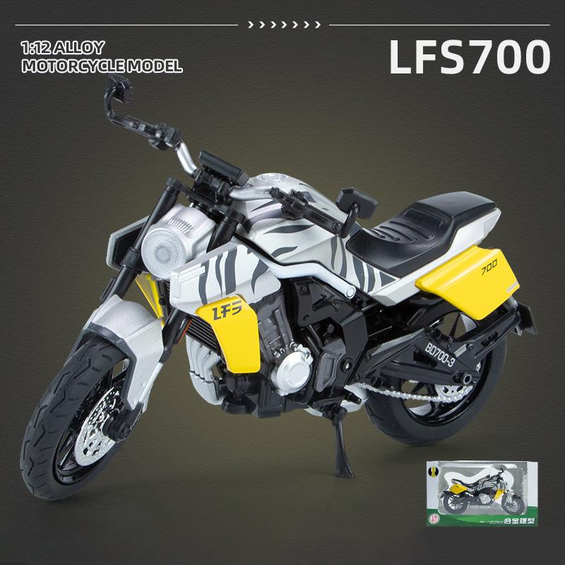 1/12 BENDA LFS700 Diecast Motorcycle Model Toy Replica with Sound & Light Birthday Gift Christmas Gift Collection Bike