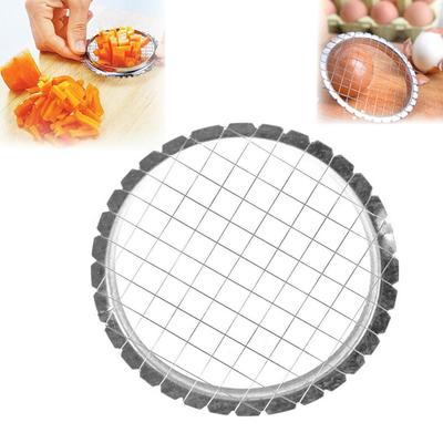 Yousheng Egg Cubes Round Grid Cutter Slicer String Cutter Chopper Device for Fast Meal Prep Stainless Steel Kitchen Tool for Chopping Mushrooms