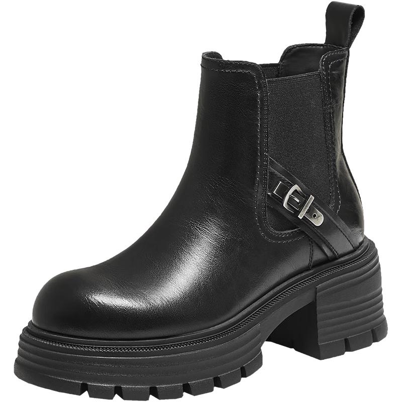 TATA Women s Winter Chelsea Platform Boots 37