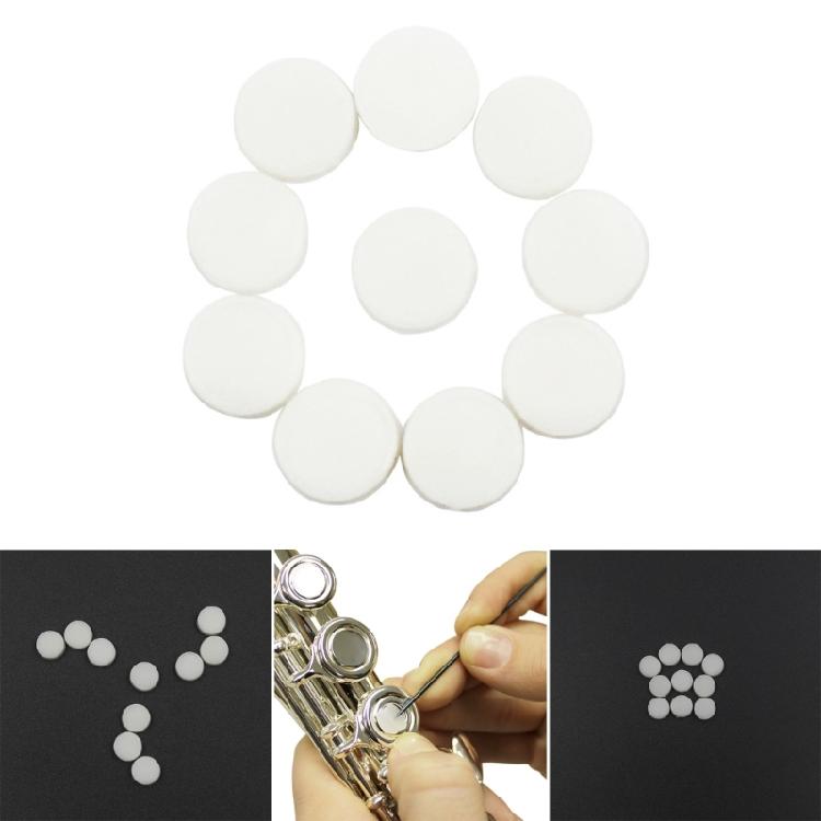 10Pcs Flute Key Cover Universal Repair Parts Musical Instrument Accessory Rubber