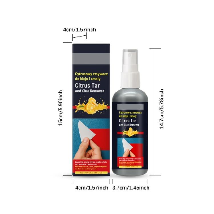 100ml 3.38oz Glass Sticker Cleaner Adhesive Remover Cleaner Remover Car Glass Tape Label Cleaner Multifunction