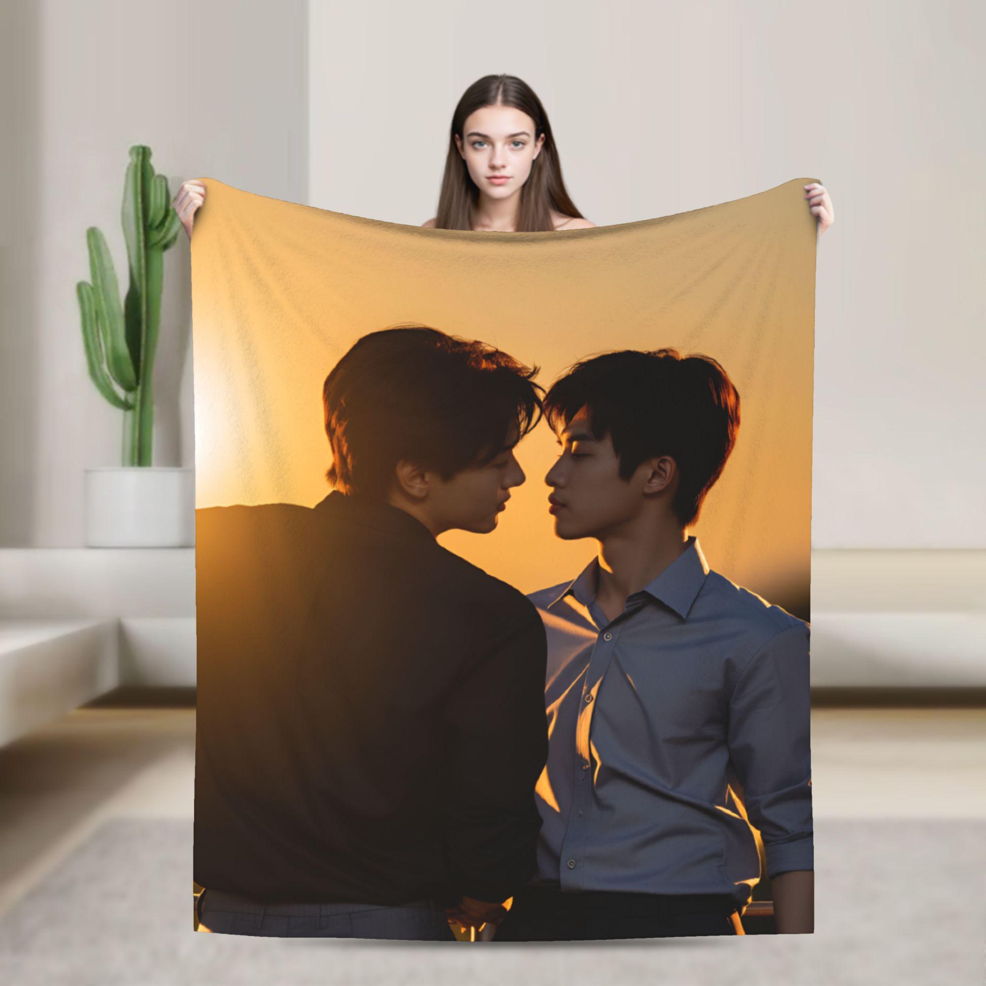 

Revenged Love Flannel Blankets Spring Warm Bedding Throws for Students Bedroom Pattern Bedspread Sofa Bed Cover 75x90cm
