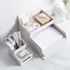 Office Storage Box Anti-crack High Capacity Pure Color Superimposed Solid Stackable Save Space Rectangle Stationery Desk Cabinet Home Supplies