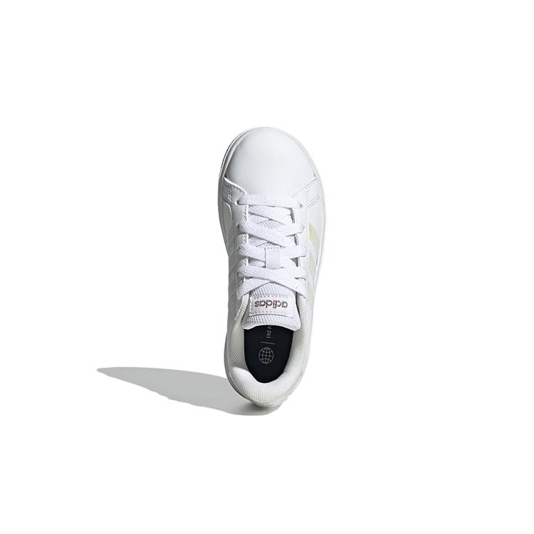 adidas Grand Court 2.0 Big Kid White Iridescent Kids Sneakers Cloud-White GY2326