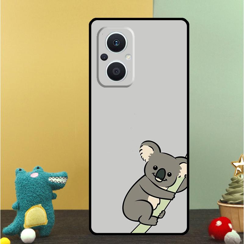 Cartoon Painting Animal Koala Case For OPPO Reno 15 Pro 15F 10 11 12 13 13F 14 14F 8 7 Lite 8T OPPO Find X9 X8 X6 Pro Cover
