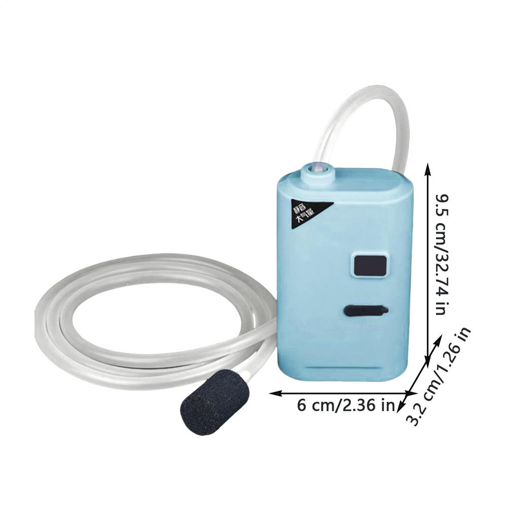 Luftpumpe Aquarium Tragbar Leise USB Fischbeckenpumpe Fischerei Belüfter Für Aquakultur Pflanzen Pool Hydroponik Reptilien Teich Garnelen