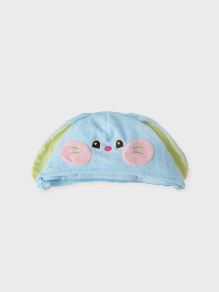 LINE FRIENDS bunini Cozy Hooded Blanket (Blue)