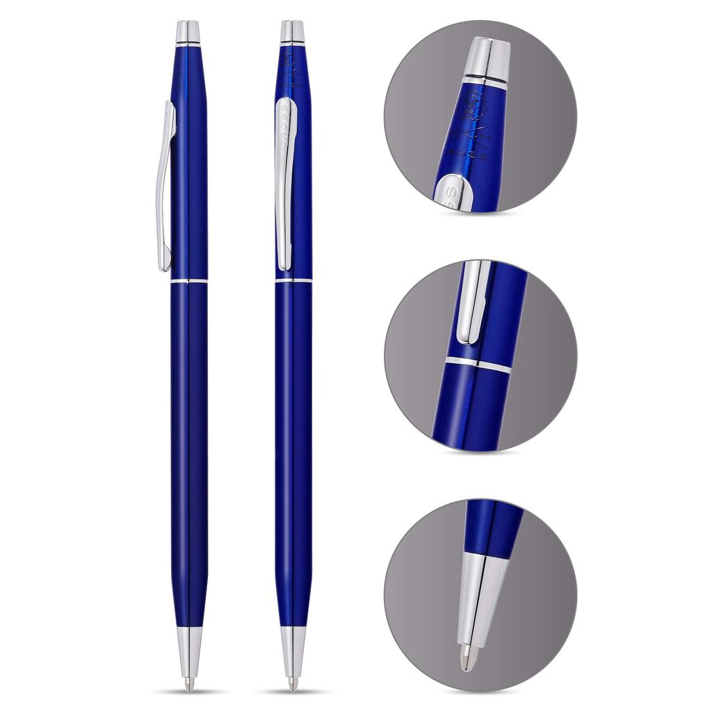 Cross Classic Century Blau Lack Kugelschreiber Medium Premium Geschenk Perfektes Geschenk für oder Andere Besondere Anlässe Stift, Mine, In Schachtel, Vatertag, Beförderung,