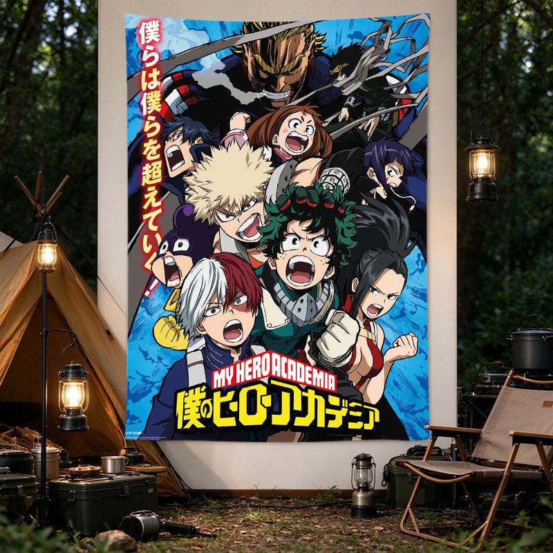 My Hero Academia Class 1 A Shouting Anime Poster Blue