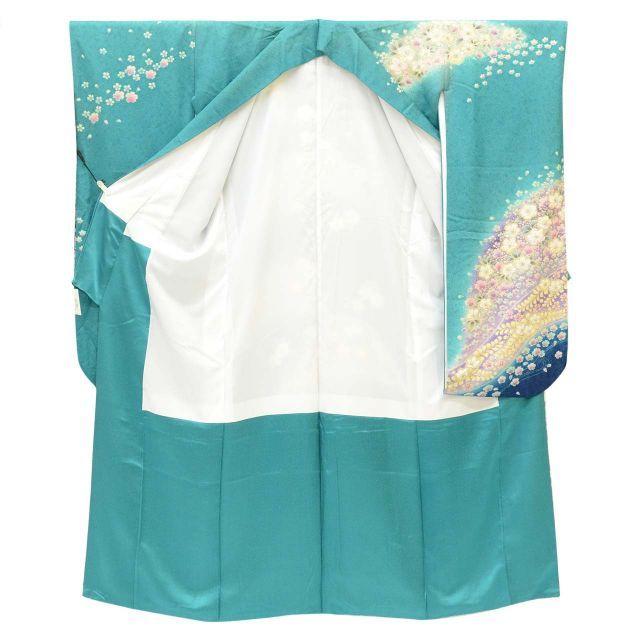 Used Kimono Recycled Kimono Furisode Furisode Vintage Furisode Vintage Furisode Pure Silk Silk LL Size Tall Large Size Tall Size Slightly Plump L