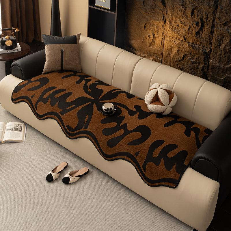

New Sofa Cushion Four Seasons Universal Sofa Seat Cushion Fixed Non-Slip Sofa Cushion Cloth One Piece Sofa Cover 90*70cm
