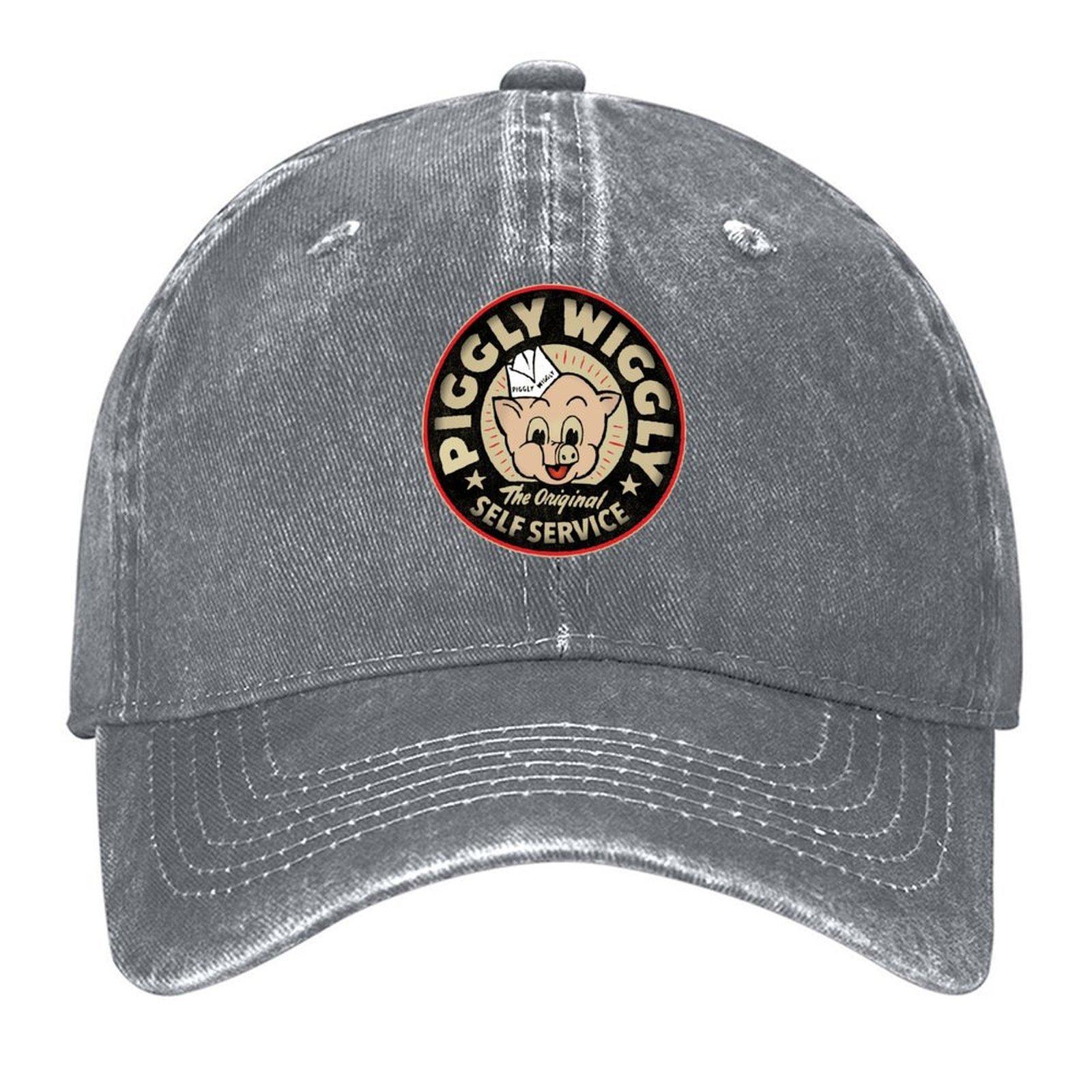 Piggly Wiggly Baseball Cap black Hood Golf Hat Man Designer Hat Designer Man Womens